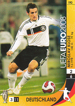 Miroslav Klose Germany Panini Euro 2008 Card Game #190
